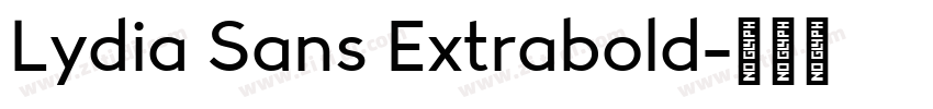 Lydia Sans Extrabold字体转换